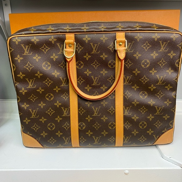 Vintage Louis Vuitton Monogram Porte Documents Briefcase - Picture 1 of 16